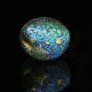 Ancient iridescent monochrome glass bead 383MM